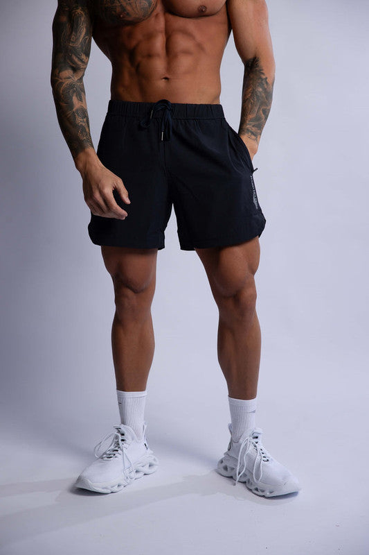 HARD HITTERS MEN'S PRO-TECH PERFORMANCE SHORTS BLACK SMALL