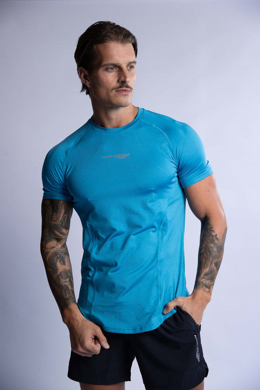 HARD HITTERS PRO-TECH PERFORMANCE TEE MYKONOS BLUE X-LARGE