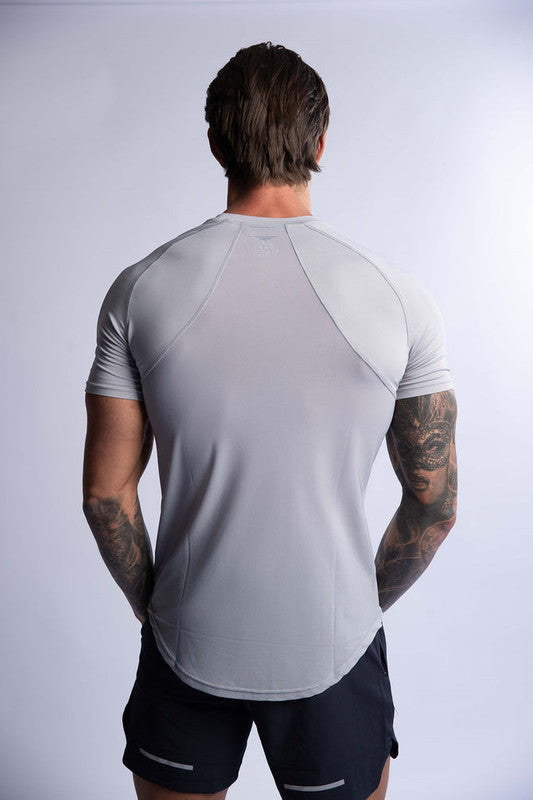 HARD HITTERS PRO-TECH PERFORMANCE TEE SILVER LARGE