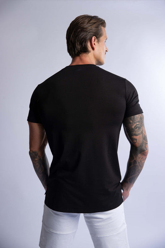 HARD HITTERS SLIM FIT COTTON TEE BLACK SMALL 3