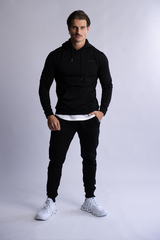 HARD HITTERS SLIM FIT TERRY JOGGERS BLACK X-LARGE 3