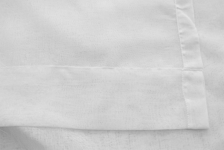 2 Sheer Voile Curtains 530cm wide 230cm long + 30 Hooks New 3