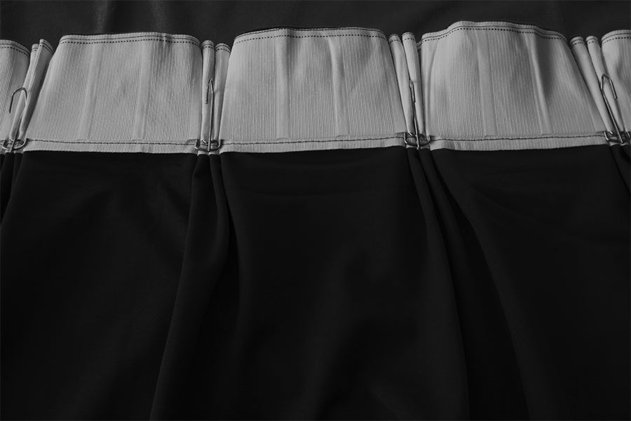 Large Thick Velvet Blockout Curtains 300x 270cm PINCH PLEAT 1 panel+Hooks Black 7