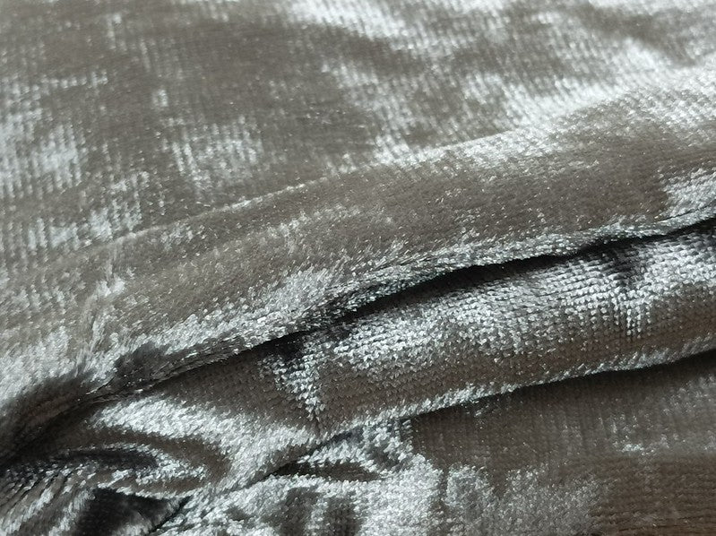 Large Thick Velvet Curtains Warp Knitted Velvet 540x270cm+Hooks Pinch Pleat Grey 3