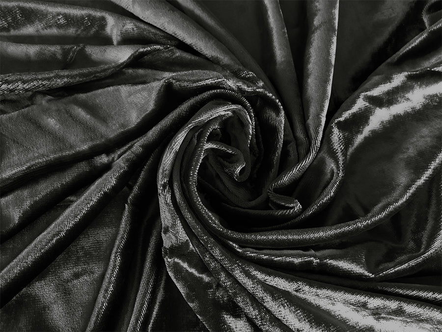 Large Thick Velvet Curtains Warp Knitted Velvet 540x270cm+Hooks Pinch Pleat Grey 5