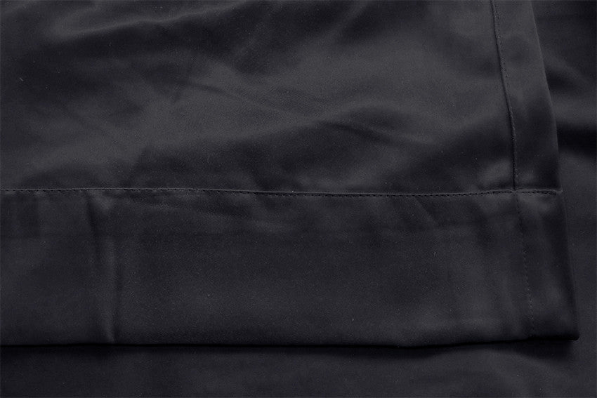 100% Blockout Curtain 270x230cm PINCH PLEAT Blackout High Level Fabric Black 4