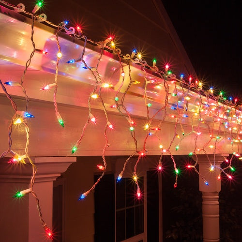500 LED Icicle Lights – available in 4 Colors - Cool White 4