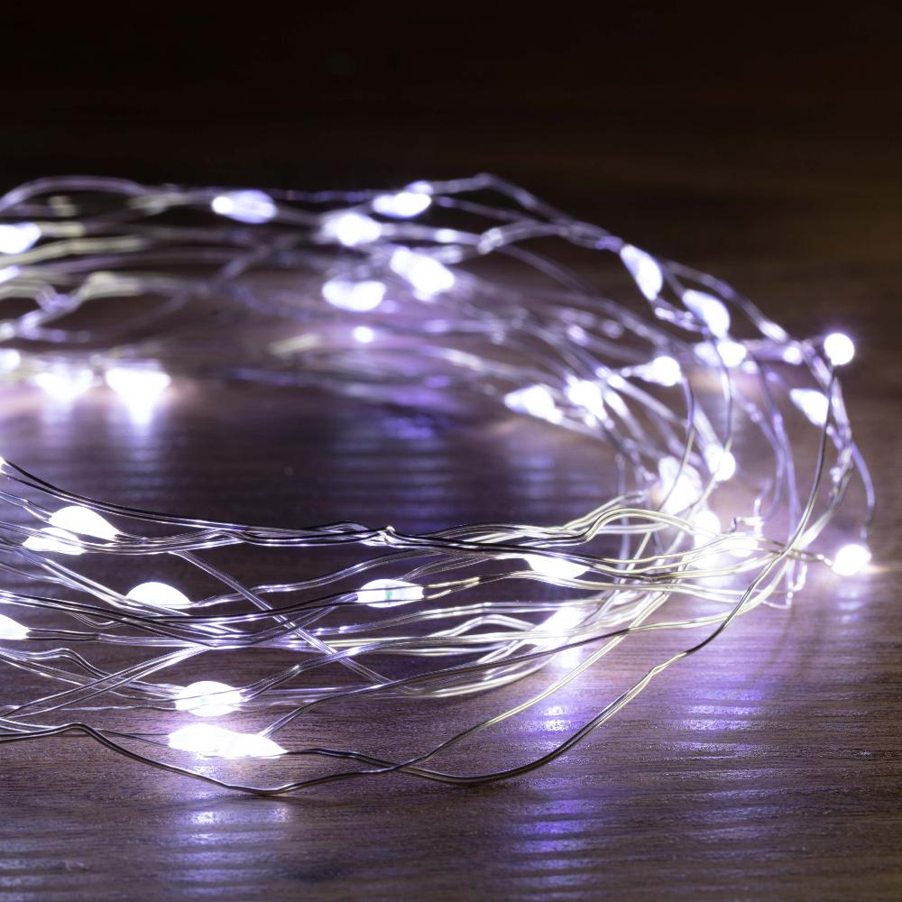 Battery Operated 30 LED Wire Pin Lights – 3m, available in 3 Colors - Multicolor 4