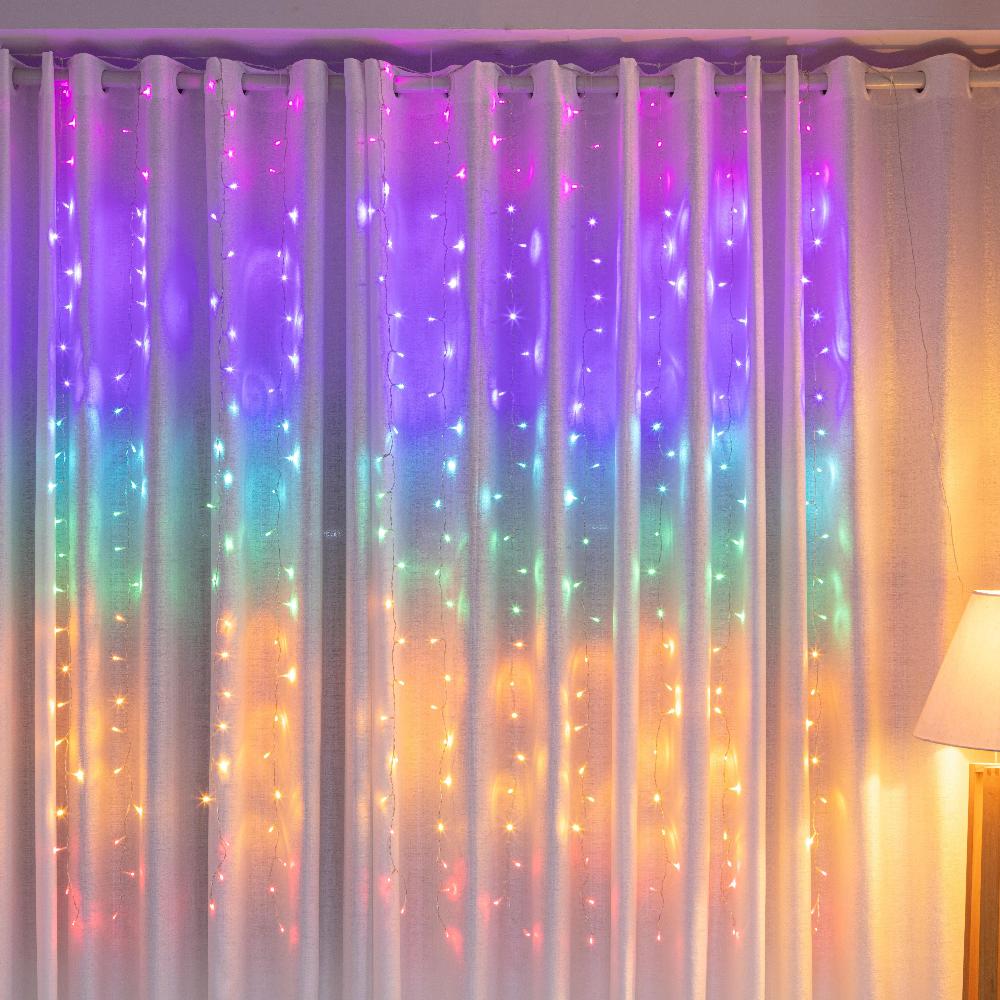 LED Curtain Lights Rainbow Color available in 2 sizes - 1.8 meter 4