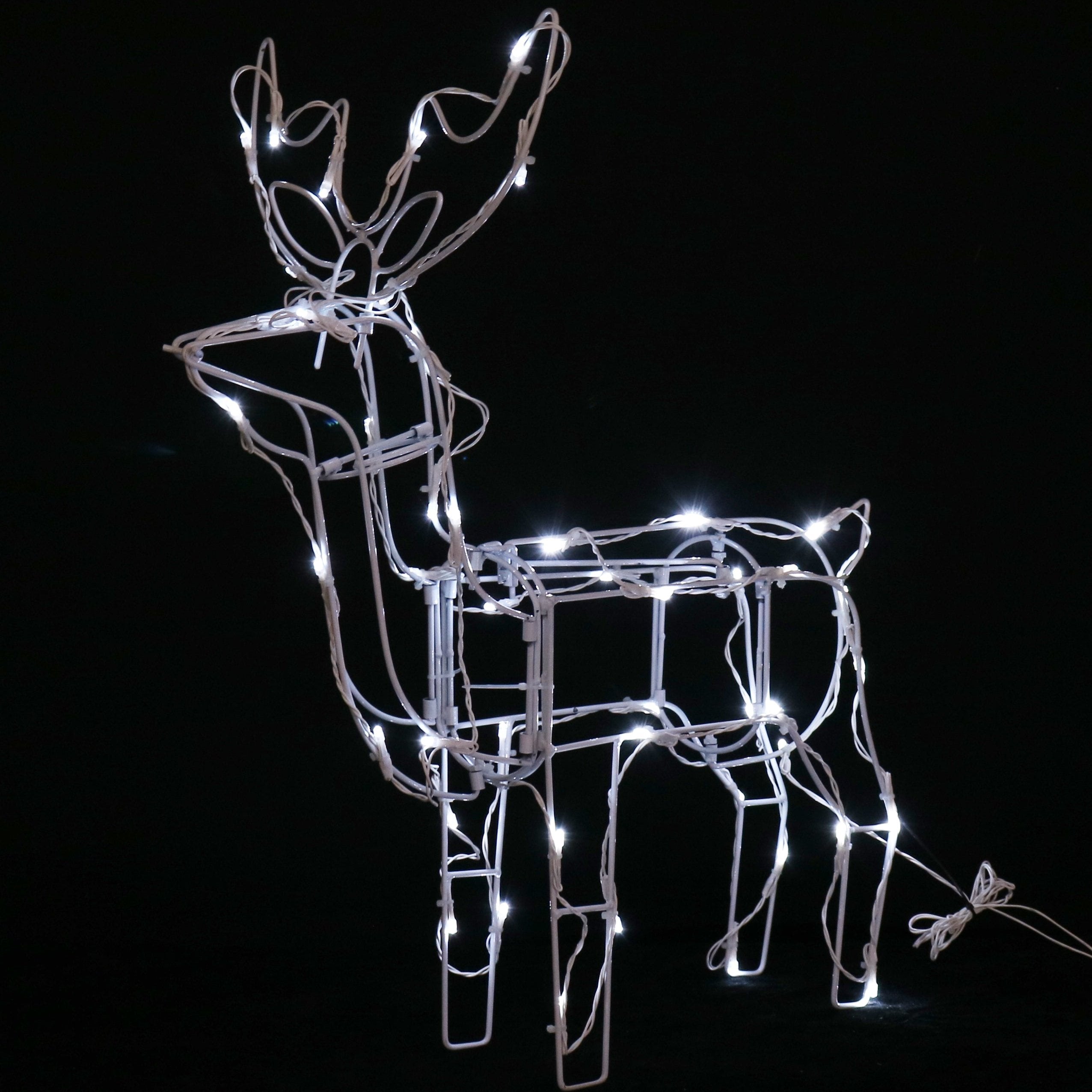 Solar LED Standing 3D Reindeer - 60 cm 3
