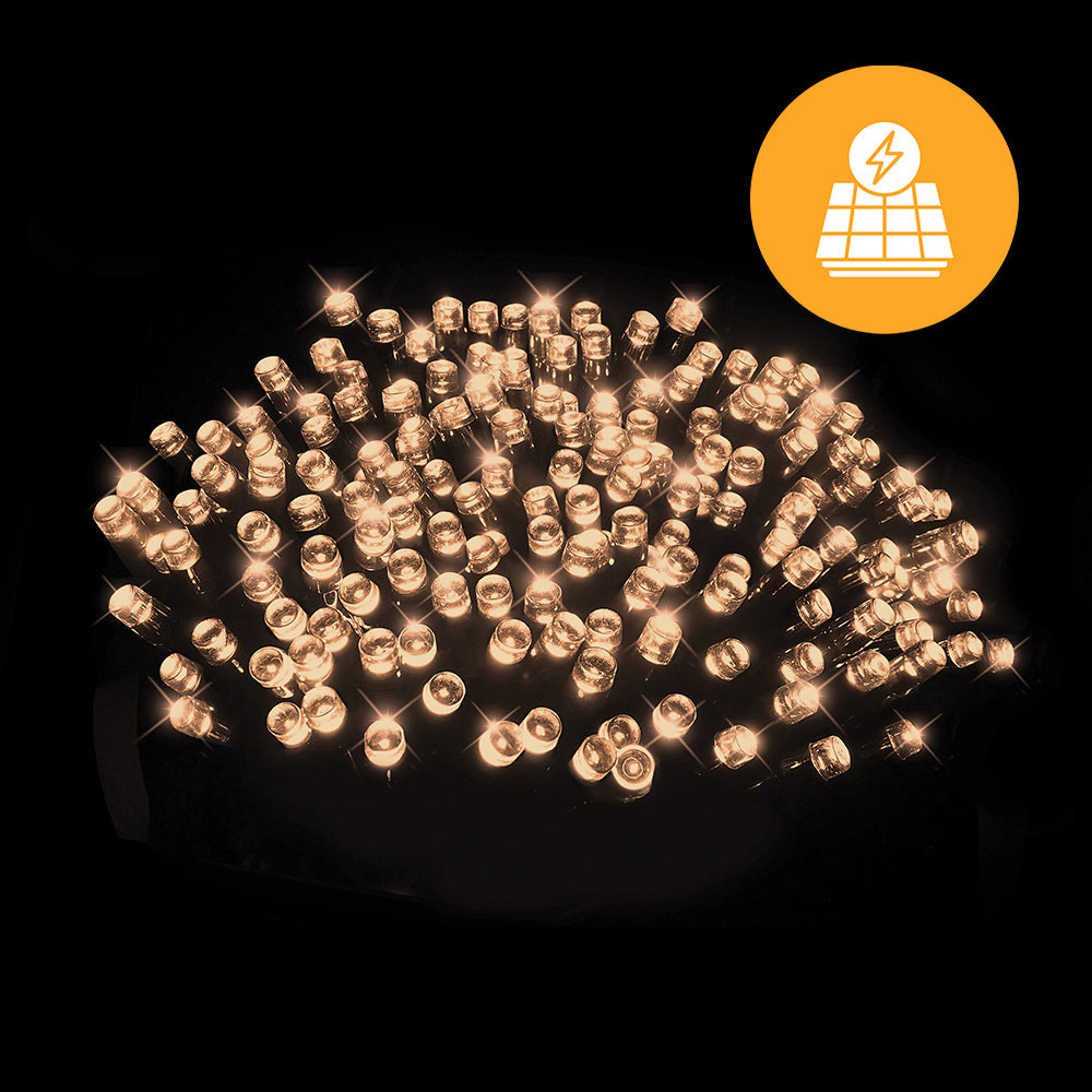 Solar 240 LED Fairy Lights – 11.9m, available in 4 Colors - Cool White 5