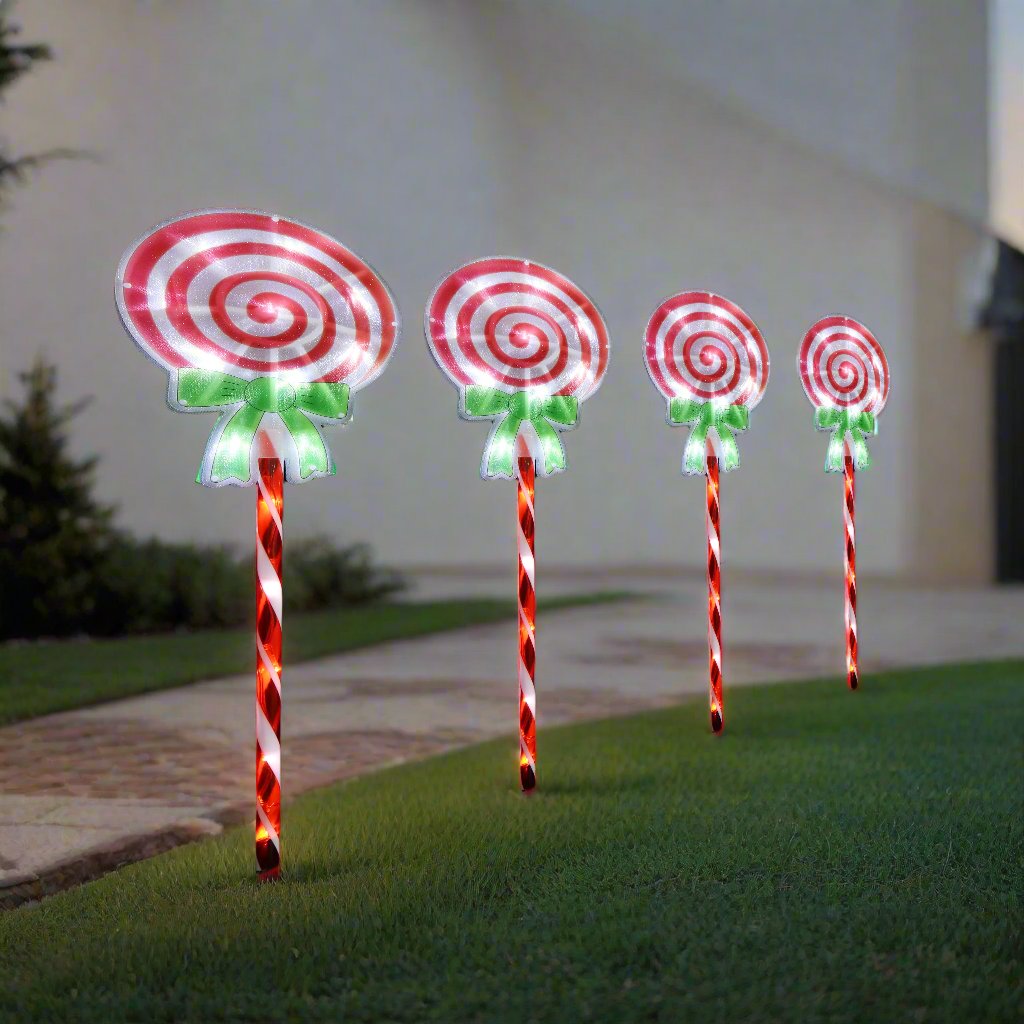 LED Candy Lollipop Path Lights 4pk 3
