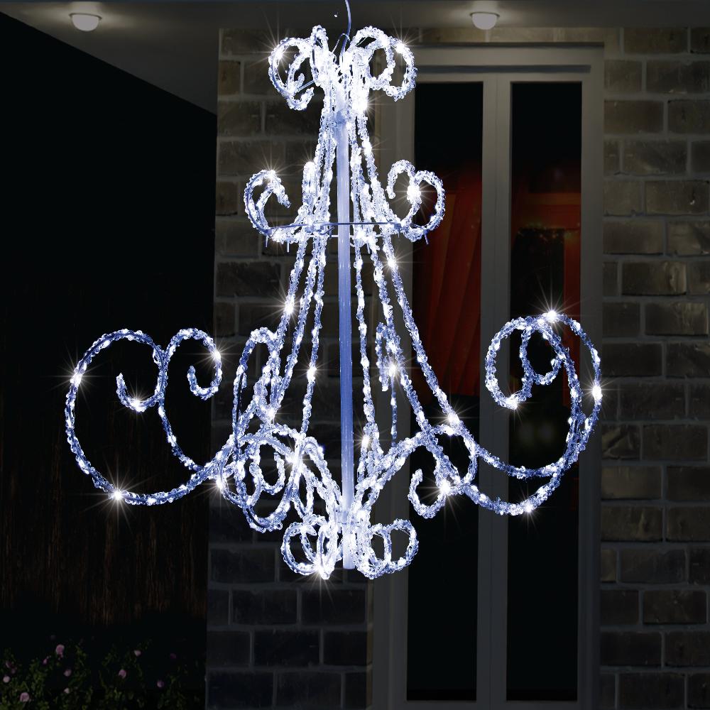 LED Acrylic Chandelier Flashing available in 2 colors - Multicolor 3