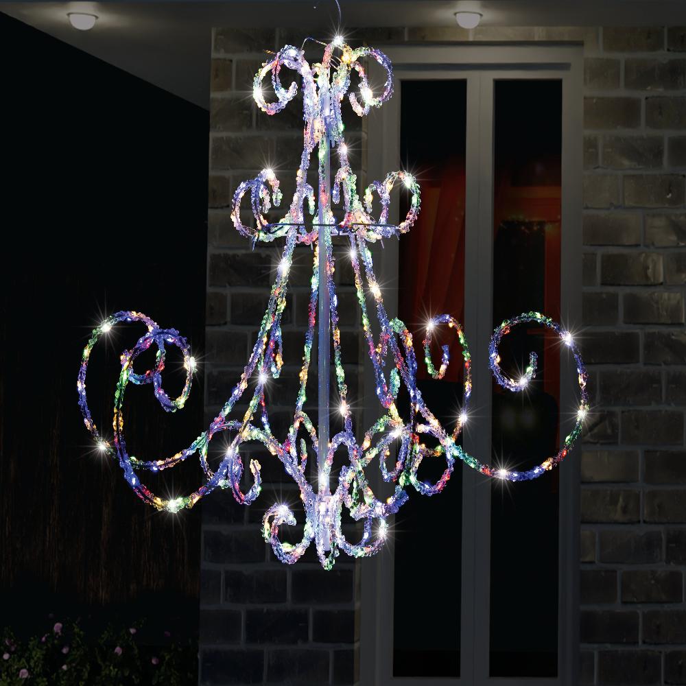 LED Acrylic Chandelier Flashing available in 2 colors - Multicolor 6