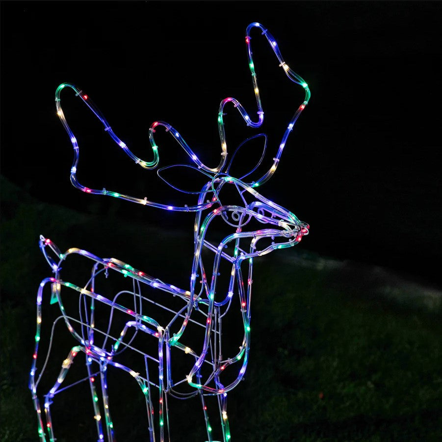 LED Twinkling Standing Reindeer – 110cm available in 2 Colors - Cool White 3