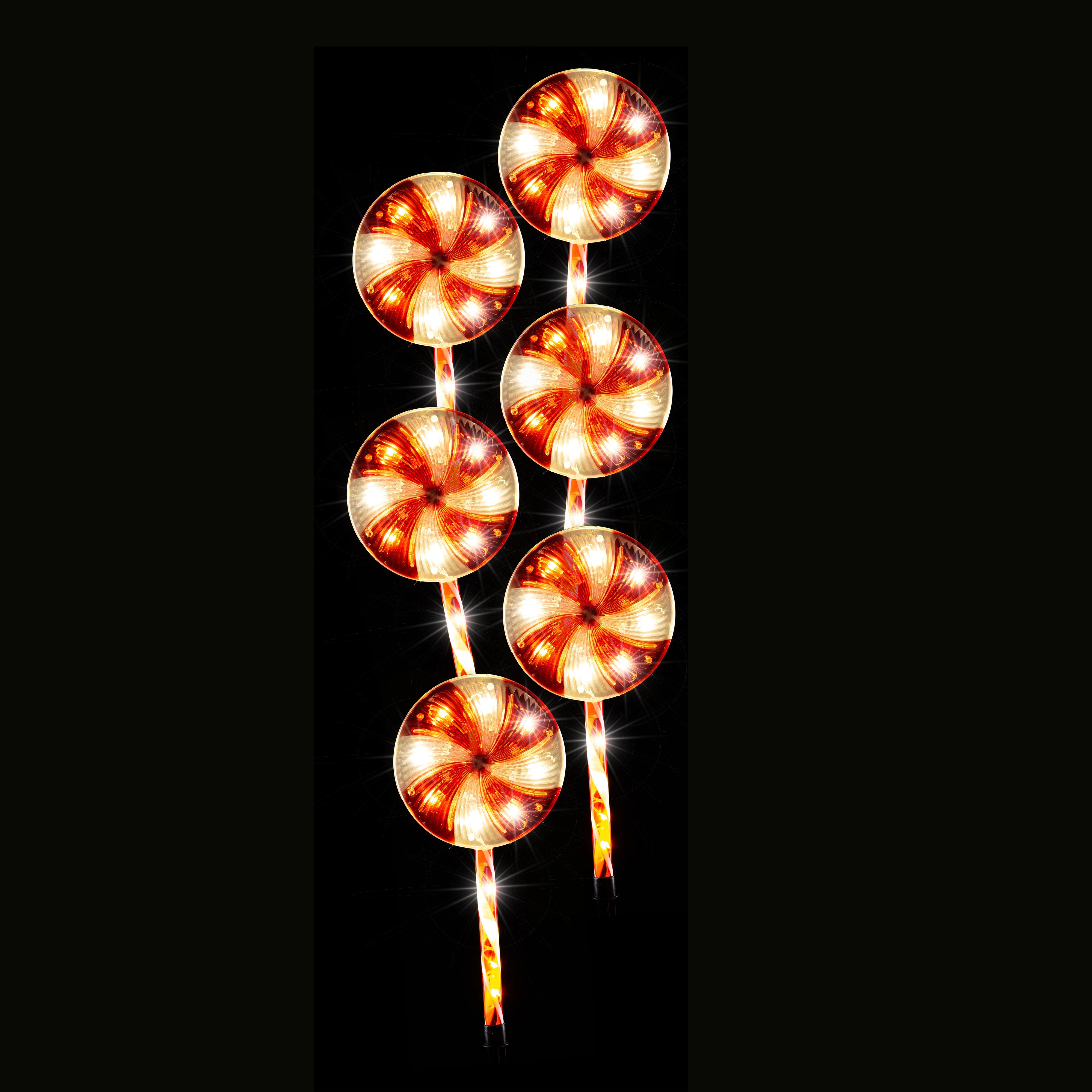 Jumbo Lollipop Path Lights 6pk Flash 3