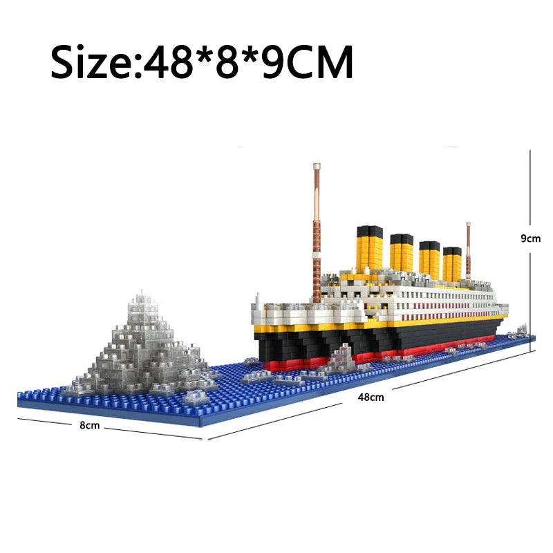 NNEOBA Titanic Ship Toy with LED Light 3