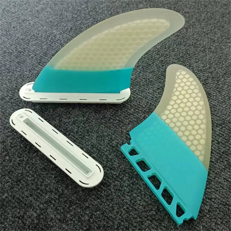 NNEOBA Surf Accessories Design 5.5 Inch Fiberglass Surfboard Twin Fins 3
