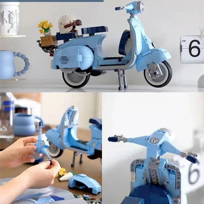 NNEOBA NEW Roman Vespas 125 MOC 10298 Motorcycle City Toys 6