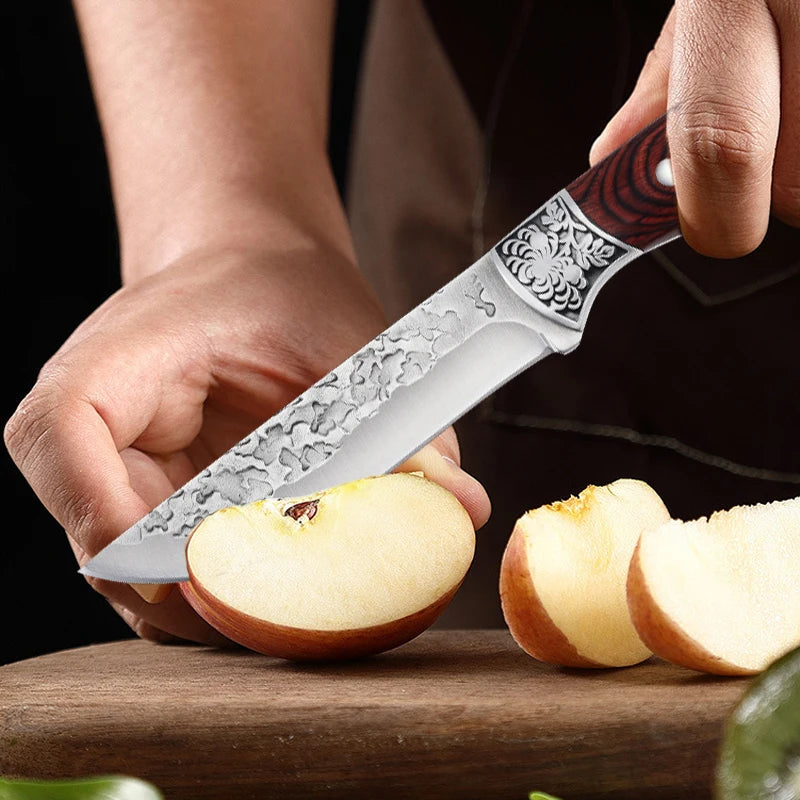NNEOBA Forged Cleaver Kitchen Chef Knife -  With Cover (2pcs) 6
