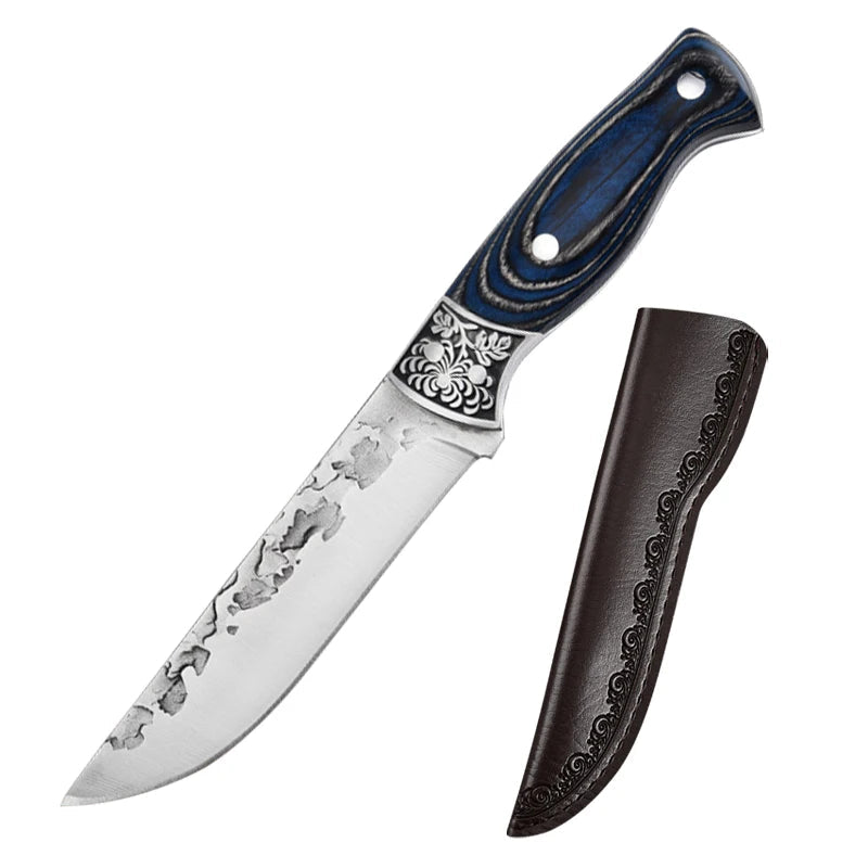 NNEOBA Forged Cleaver Kitchen Chef Knife -  With Cover (2pcs) 7