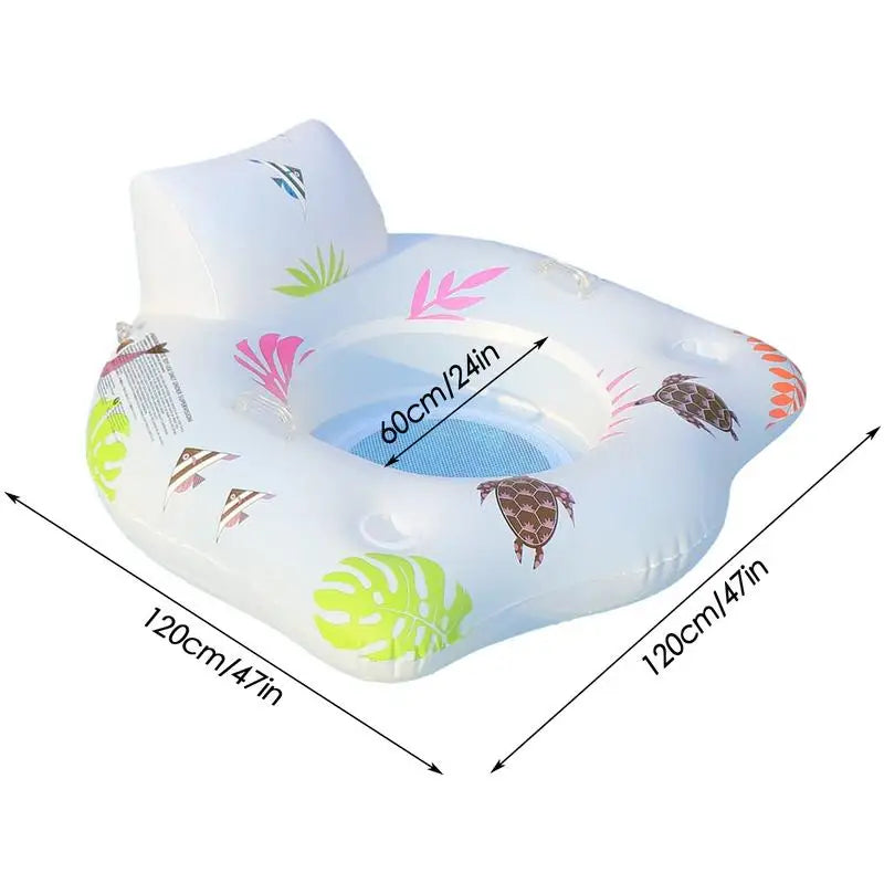 NNEOBA Light-up Inflatable Pool Float Chair 5