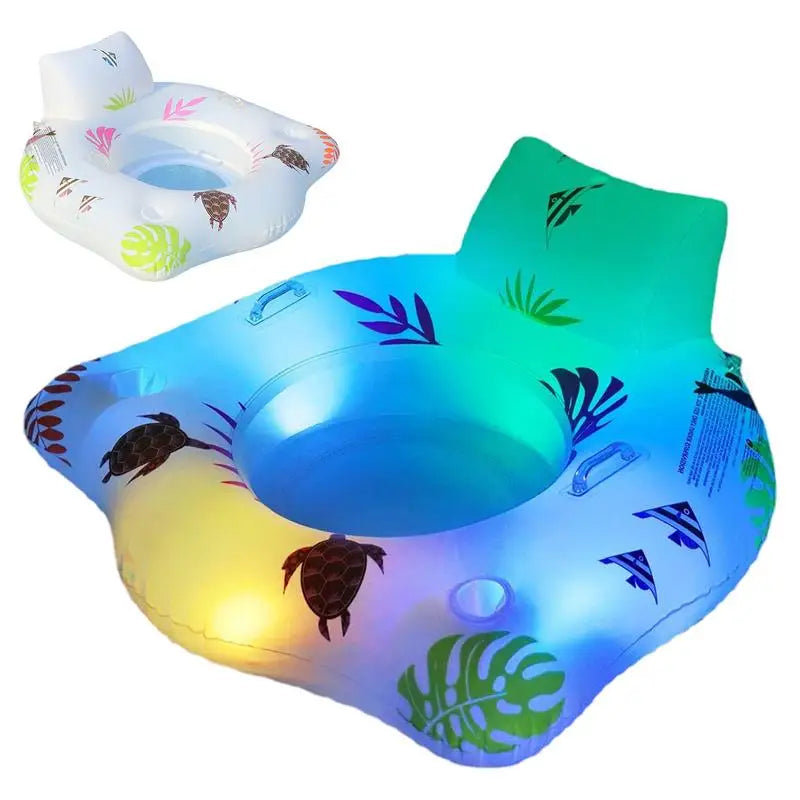 NNEOBA Light-up Inflatable Pool Float Chair 6