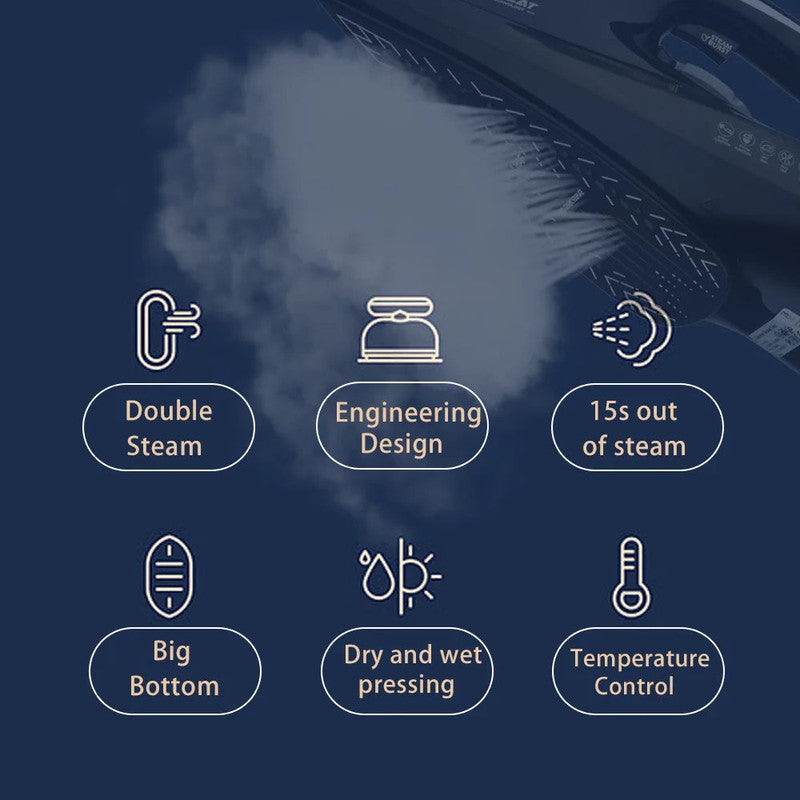 2200W Professional Steam Iron with Ceramic Soleplate 6