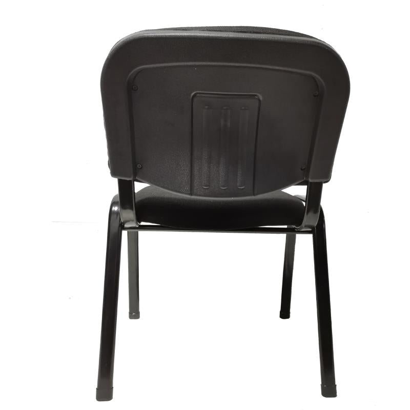 NNECN Stackable & Linkable Office Conference Visitor Community  Chairs (Set of 7-Black) 7