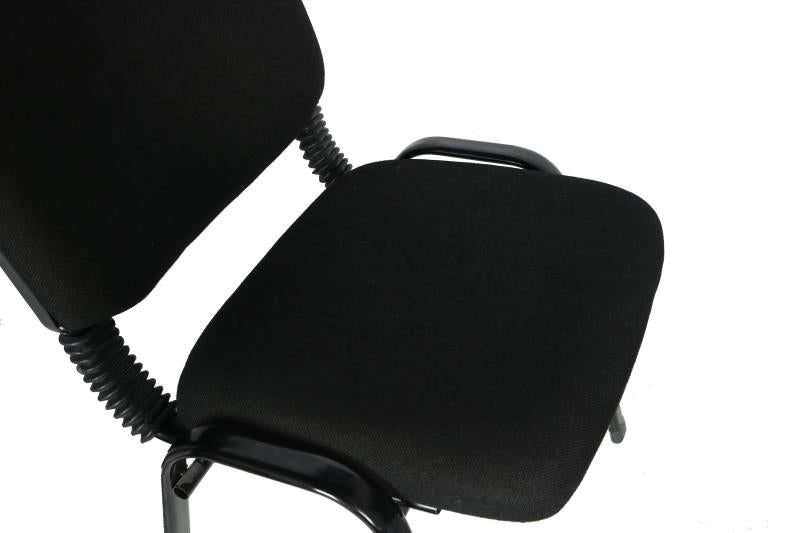 NNECN Stackable & Linkable Office Conference Visitor Community  Chairs (Set of 7-Black) 8