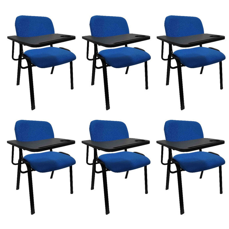 NNECN Lecture Chair with Table Top for Classroom Lecture Training Conference (Set of 6-Blue) 10