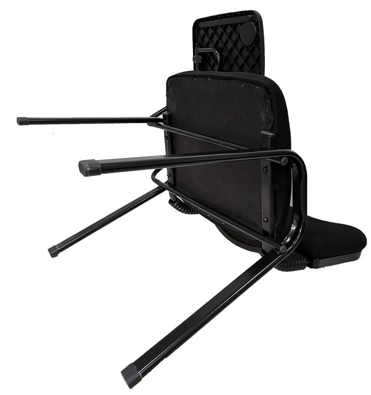 NNECN Lecture Chair with Table Top for Classroom Lecture Training Conference (Set of 6-Black) 7