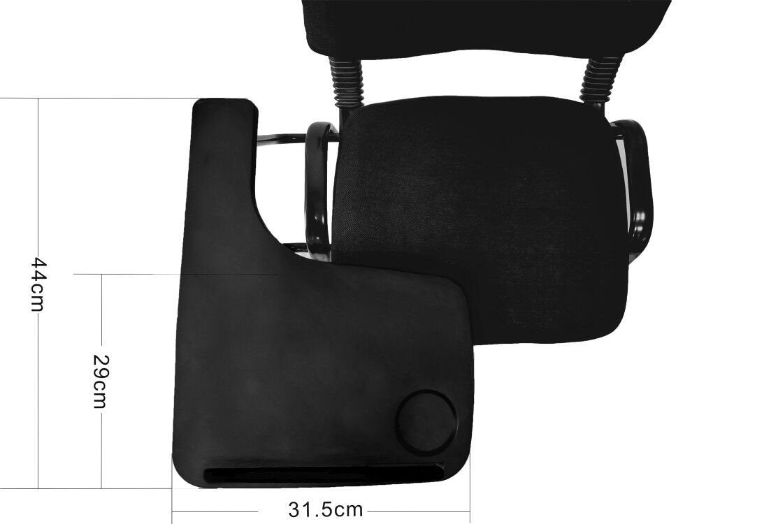 NNECN Lecture Chair with Table Top for Classroom Lecture Training Conference (Set of 6-Black) 9