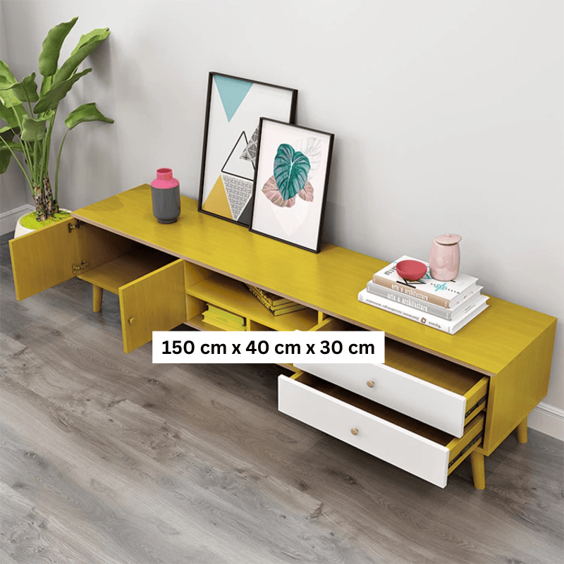 NNECN Modern TV Stand Side table & Coffee Table package for Living Room 3