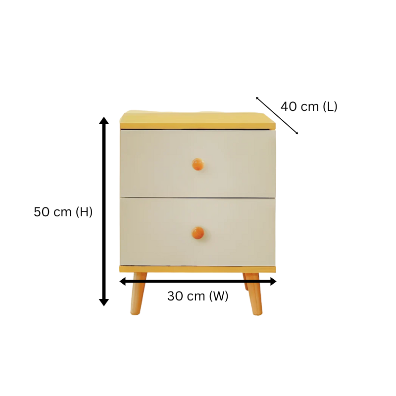 NNECN 5 Layer White Drawer Chest Storage with Bedside Table 6