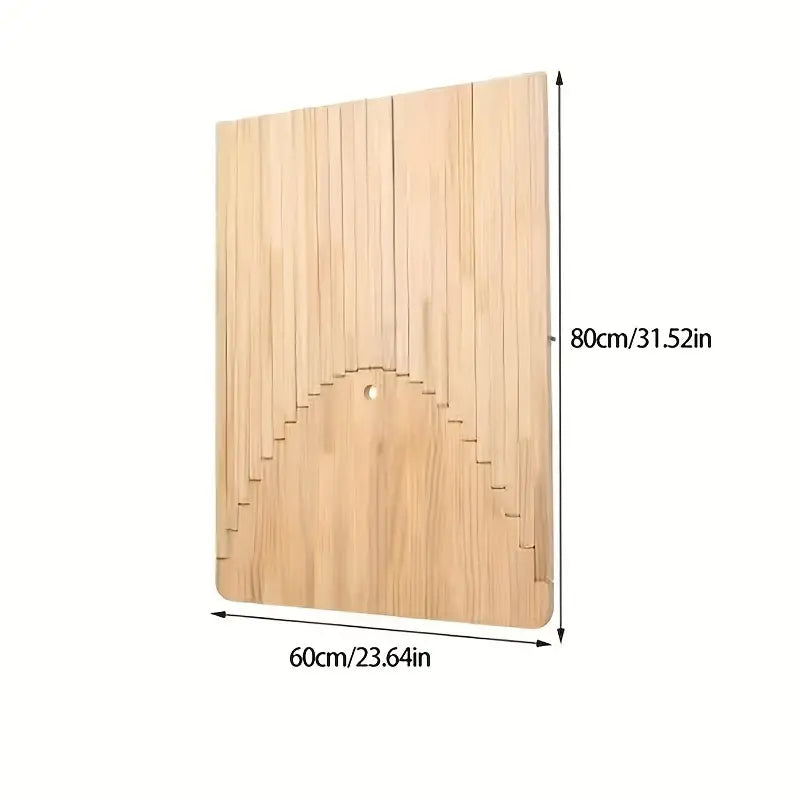 NNETM Wooden Folding Table with Creative Hanging Design 8