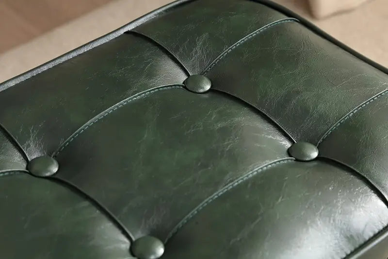 NNETM Super Soft Faux Leather Upholstered Seat - Green Black 9