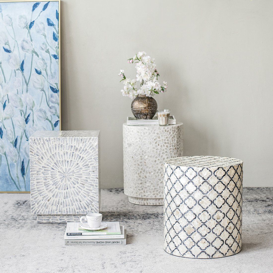 EILAT SHELL STOOL/TABLE 8