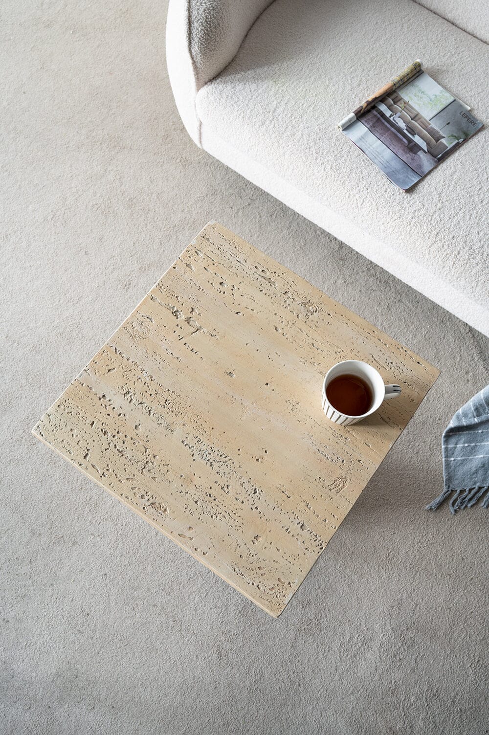 LOGAN CEMENT SQUARE SIDE TABLE 9