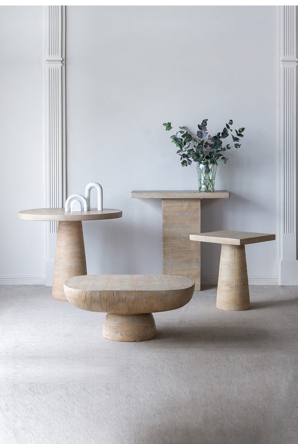 LOGAN CEMENT ROUND SIDE TABLE 9