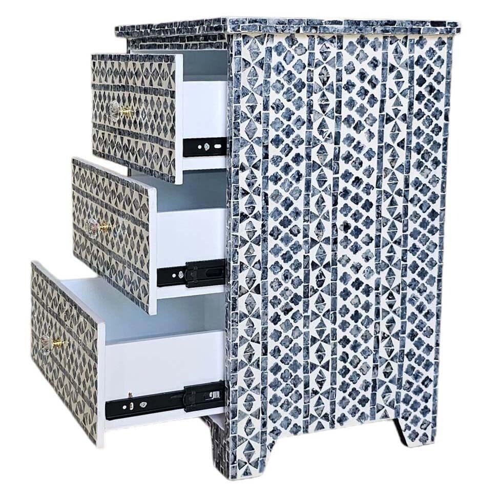 SANTA FE SIDE SHELL INLAY SIDE TABLE 4