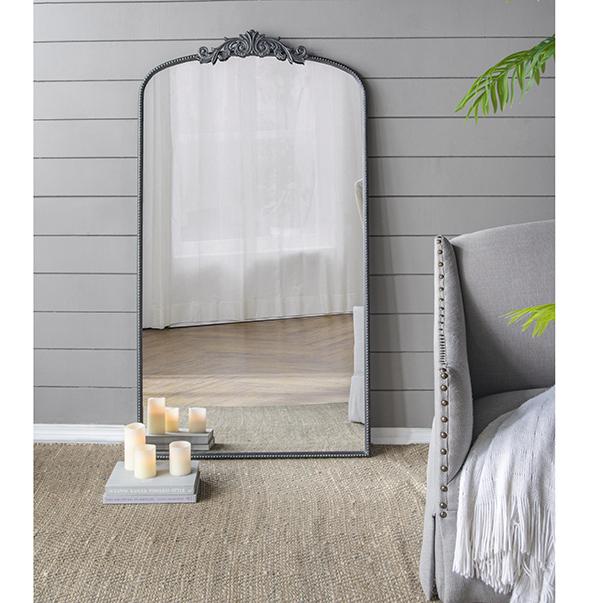 ORNATE METALLIC FLOOR MIRROR 6