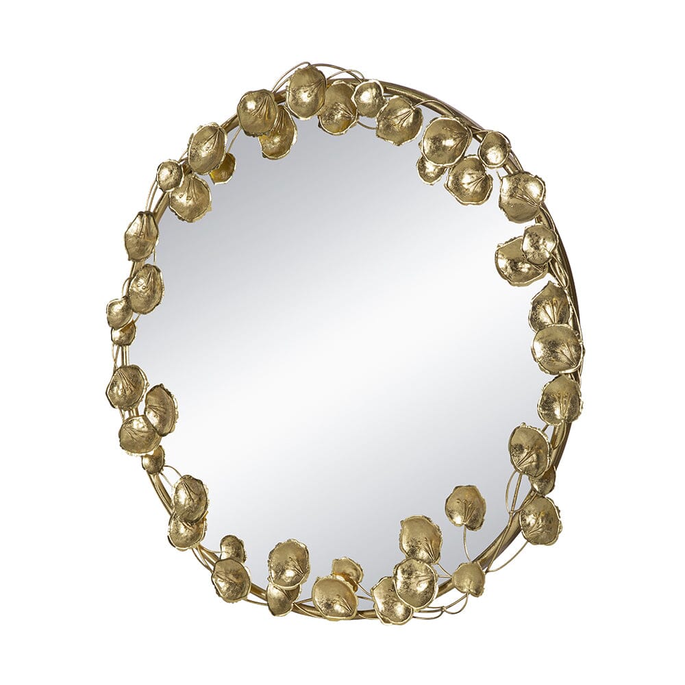 GOLD LEAF DESIGNER WALL MIRROR 3