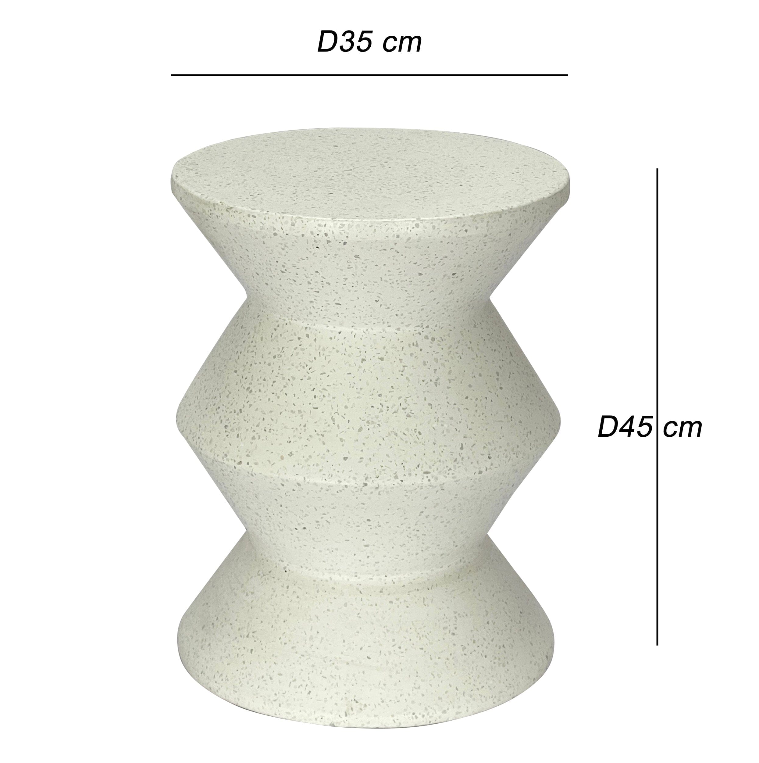 MOSS CEMENT SIDE TABLE 7