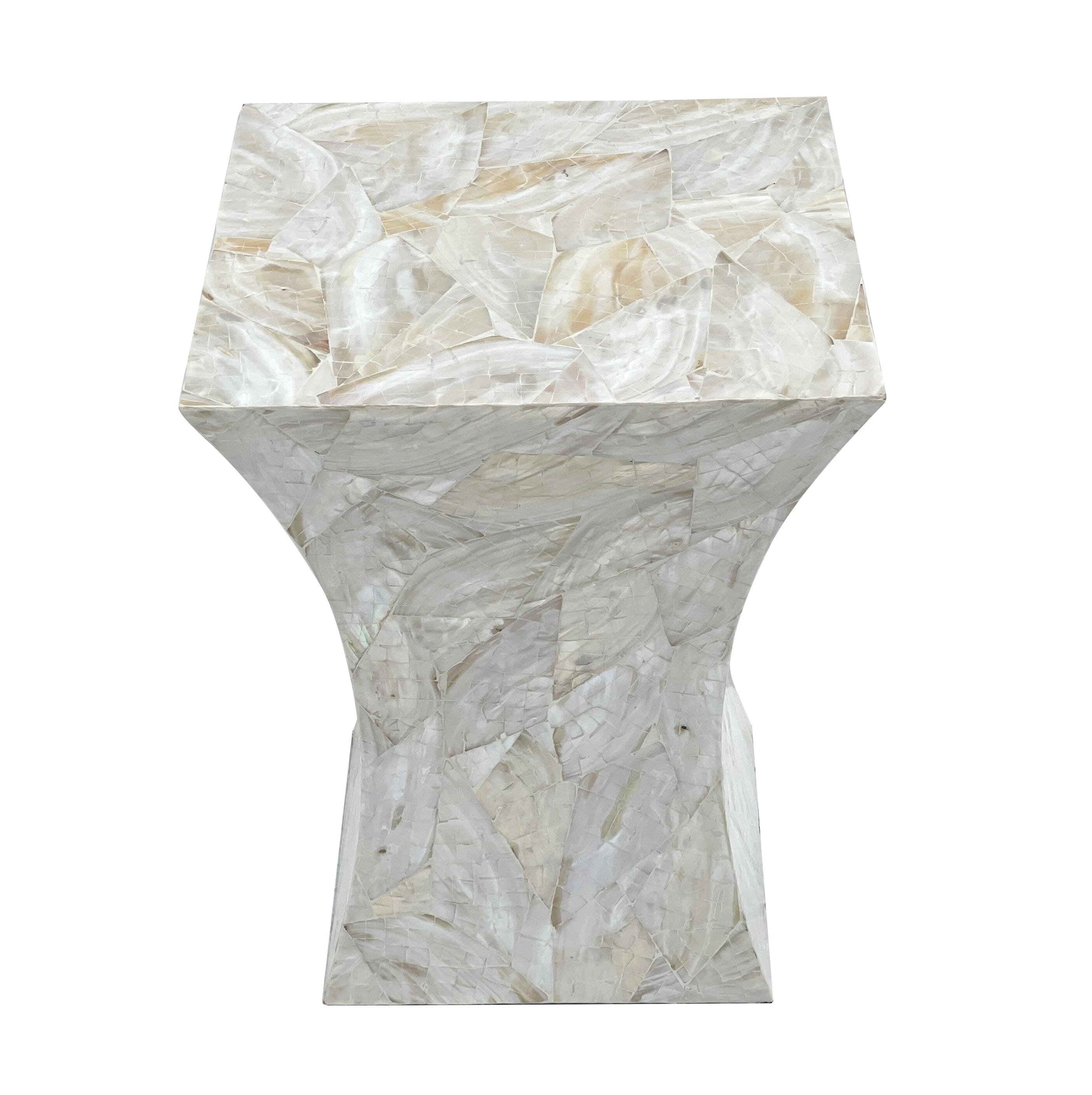 GLEESON MOTHER OF PEARL HAND MADE SIDE TABLE 3