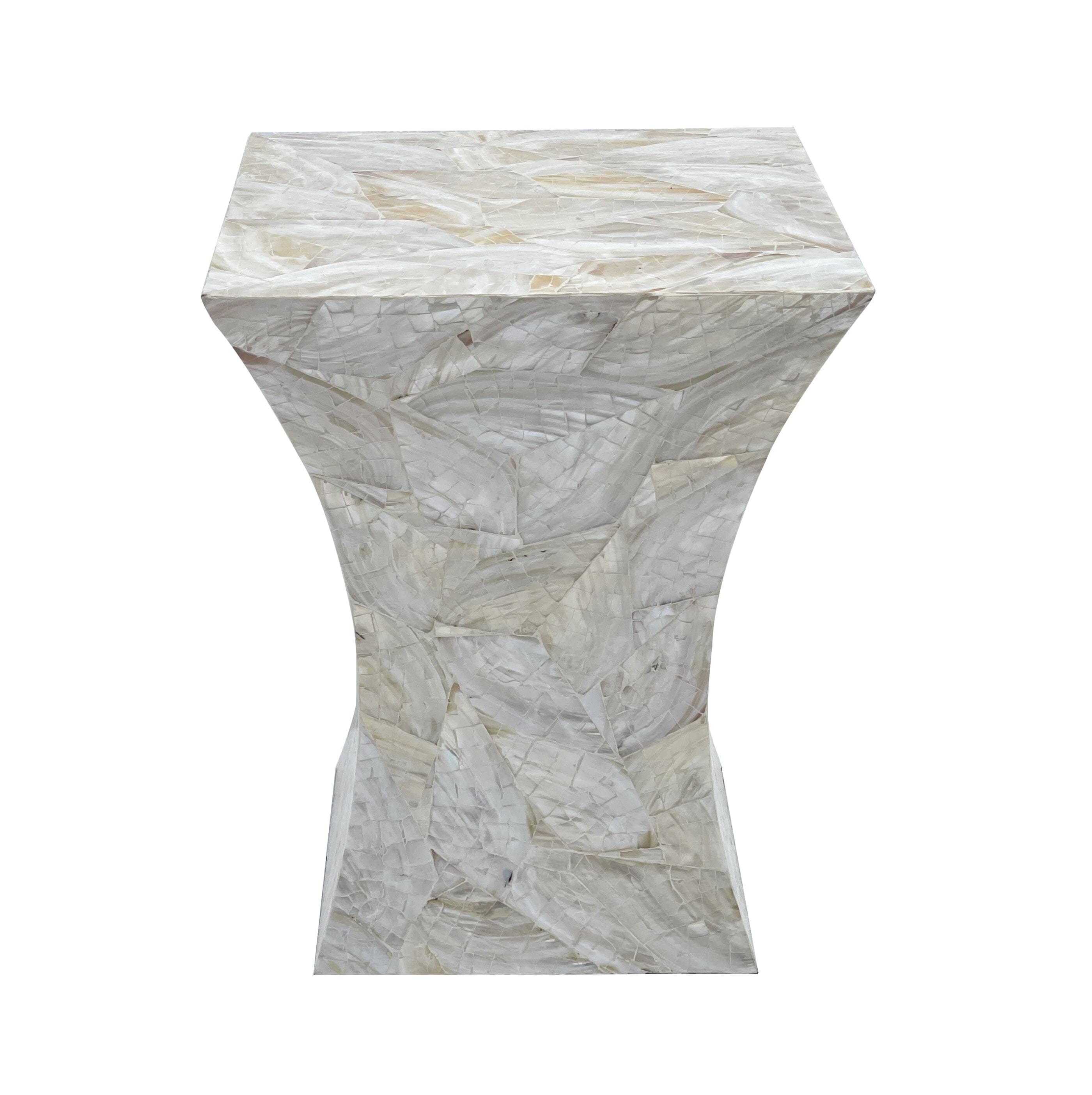 GLEESON MOTHER OF PEARL HAND MADE SIDE TABLE 4