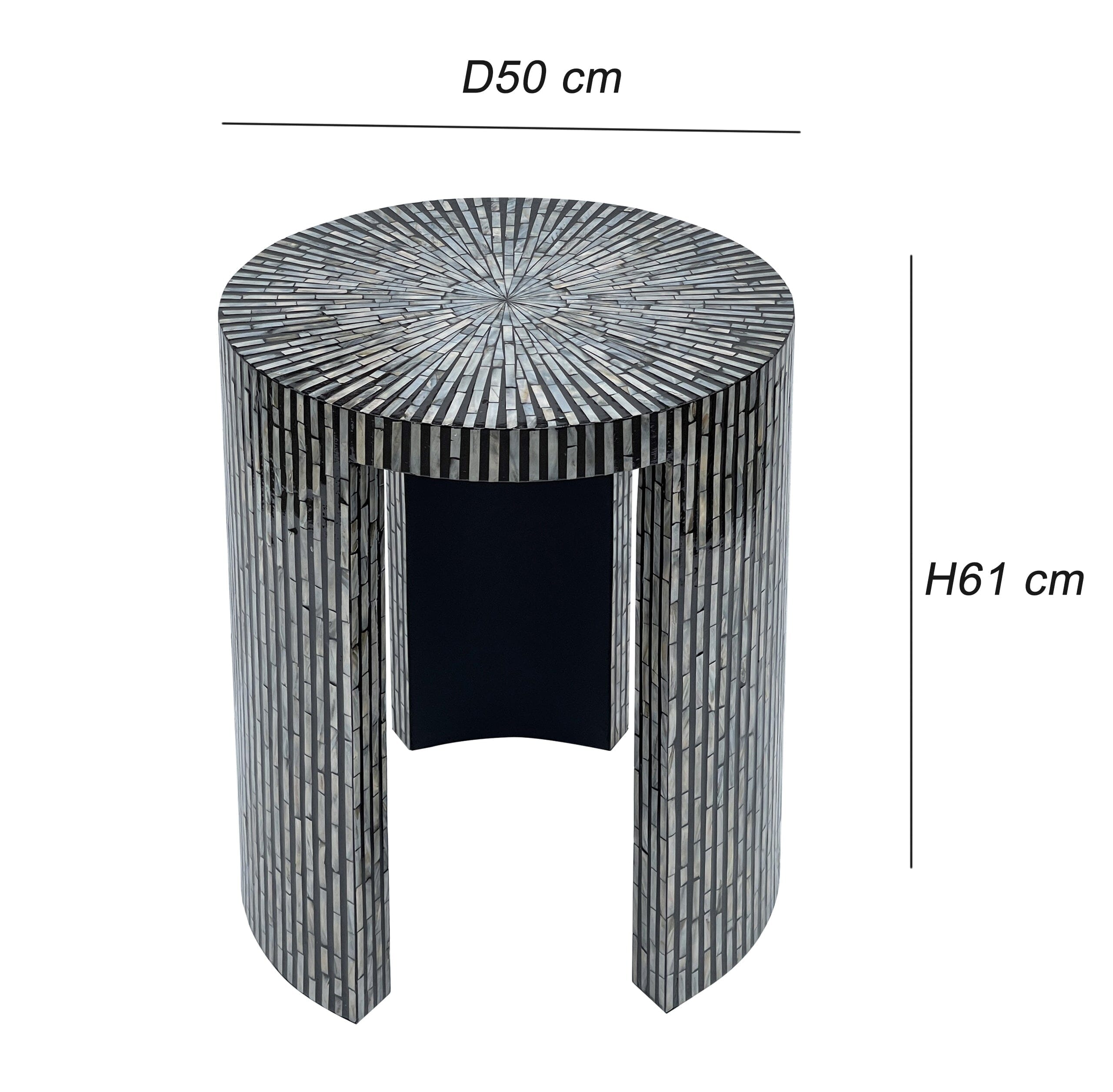 MONO MOTHER OF PEARL HAND MADE SIDE TABLE 7