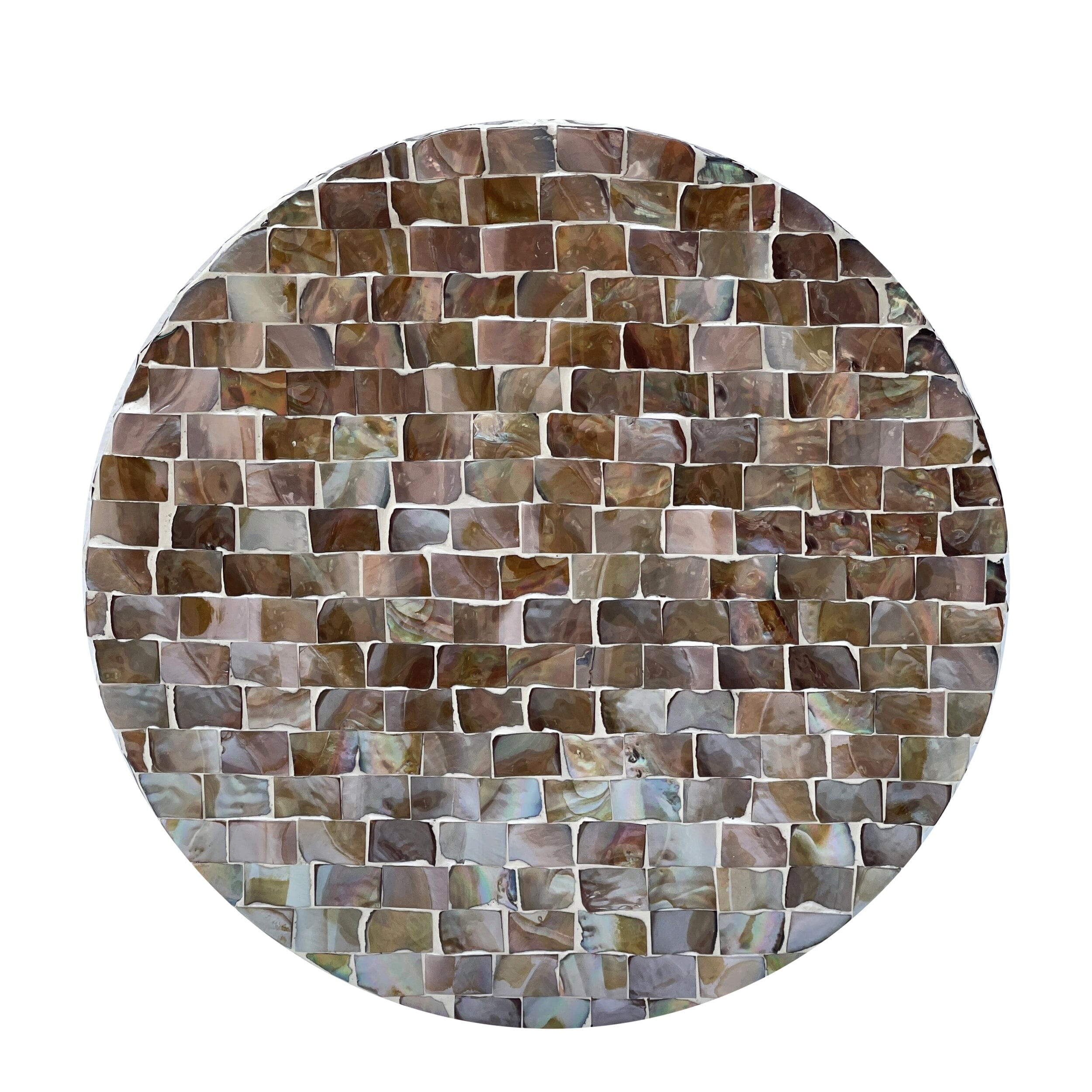 TONED MOTHER OF PEARL STOOL/SIDE TABLE 5