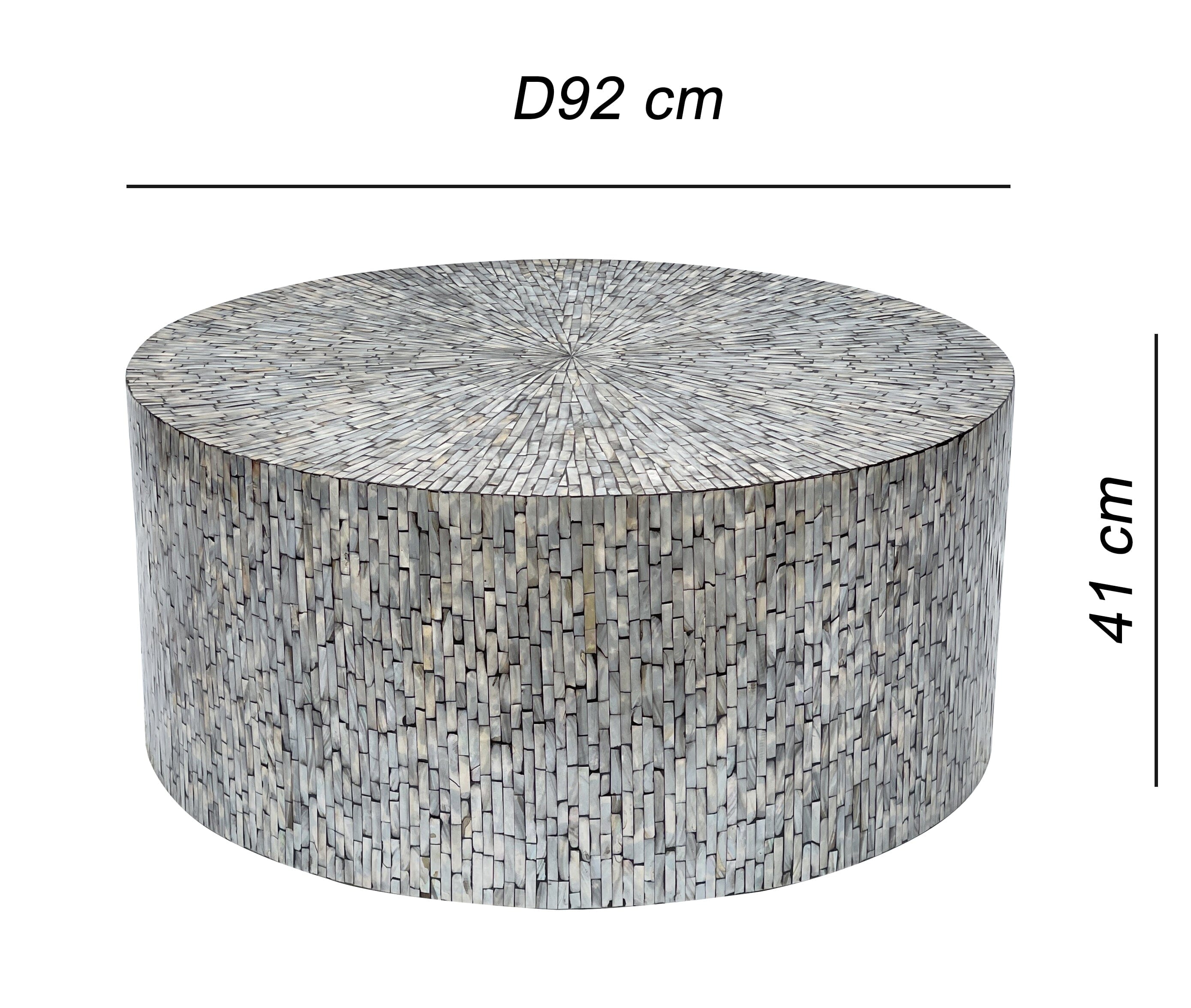 MONT BLANC MOTHER OF PEARL HAND MADE COFFEE TABLE 6