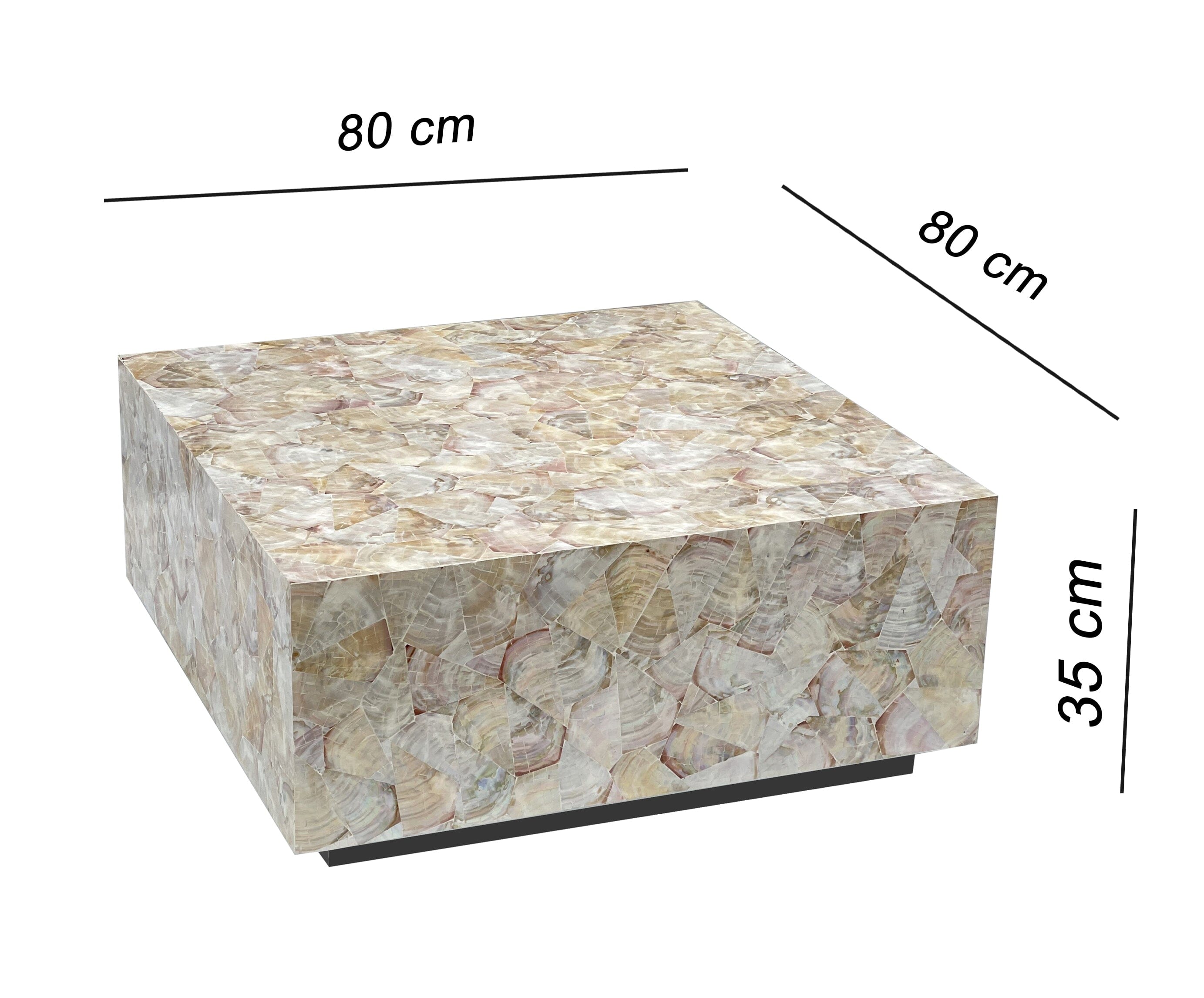 CLUSTER MOTHER OF PEARL HAND MADE COFFEE TABLE 6